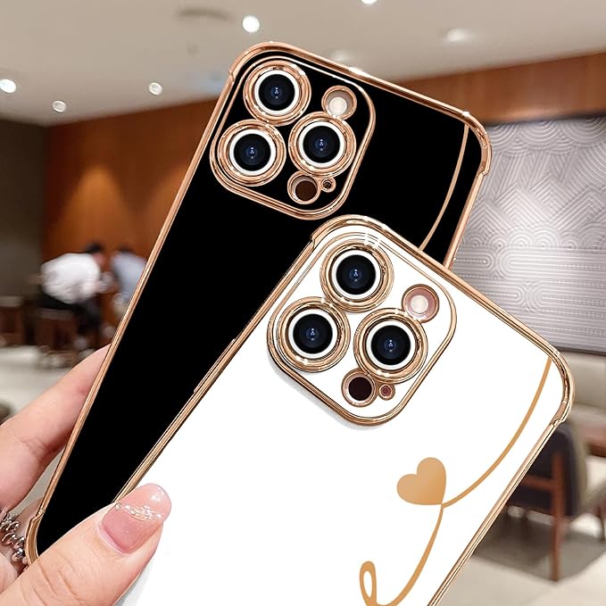 2024iPhone luxury electroplated bumper protective cover shockproof custom phone case