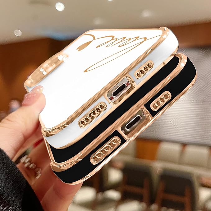 2024iPhone luxury electroplated bumper protective cover shockproof custom phone case