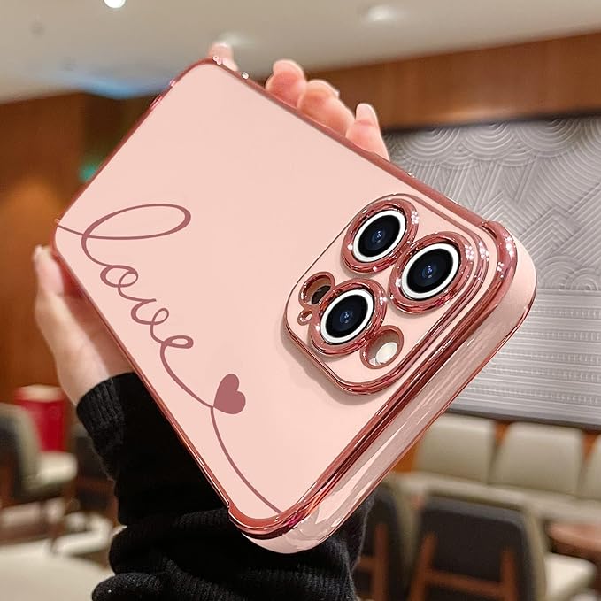 2024iPhone luxury electroplated bumper protective cover shockproof custom phone case