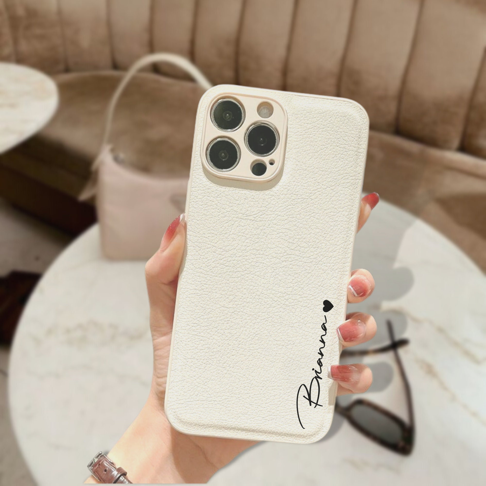 Personalized Leather Phone Cover Case | OFCase051