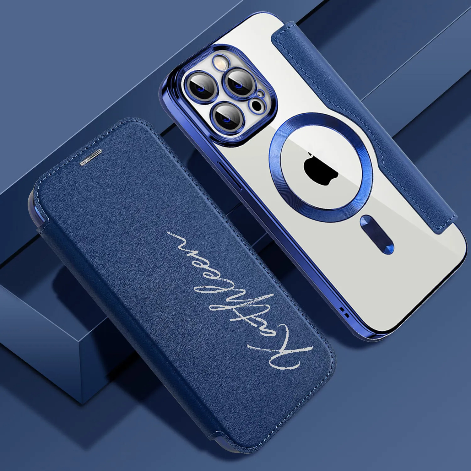 2024 Customized Personalized Leather Flip Samsung/Apple Phone Case