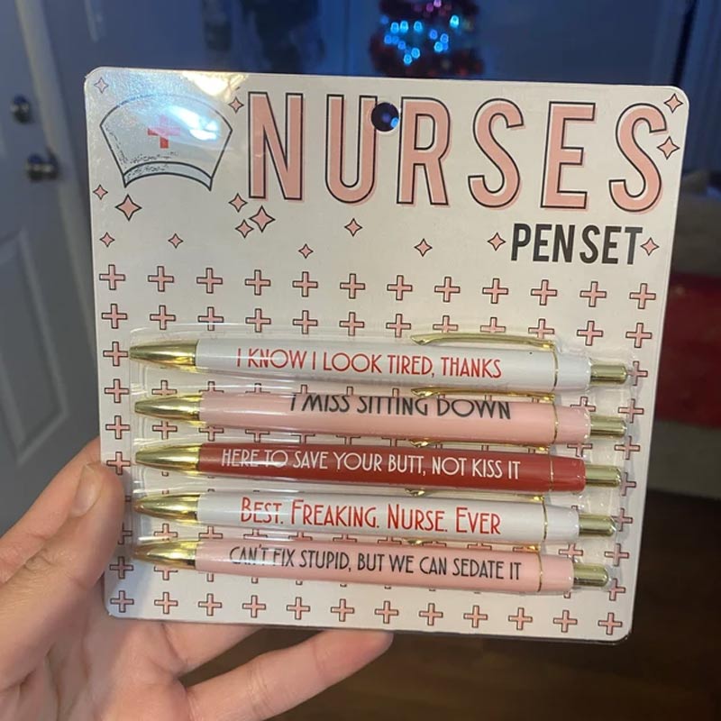 👩‍⚕Funny Nurses Pens Set(Set of 5)