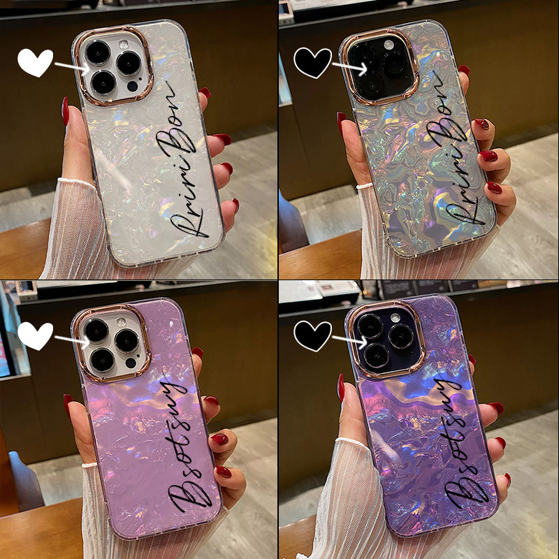 Personalized Textured design glitter phone case