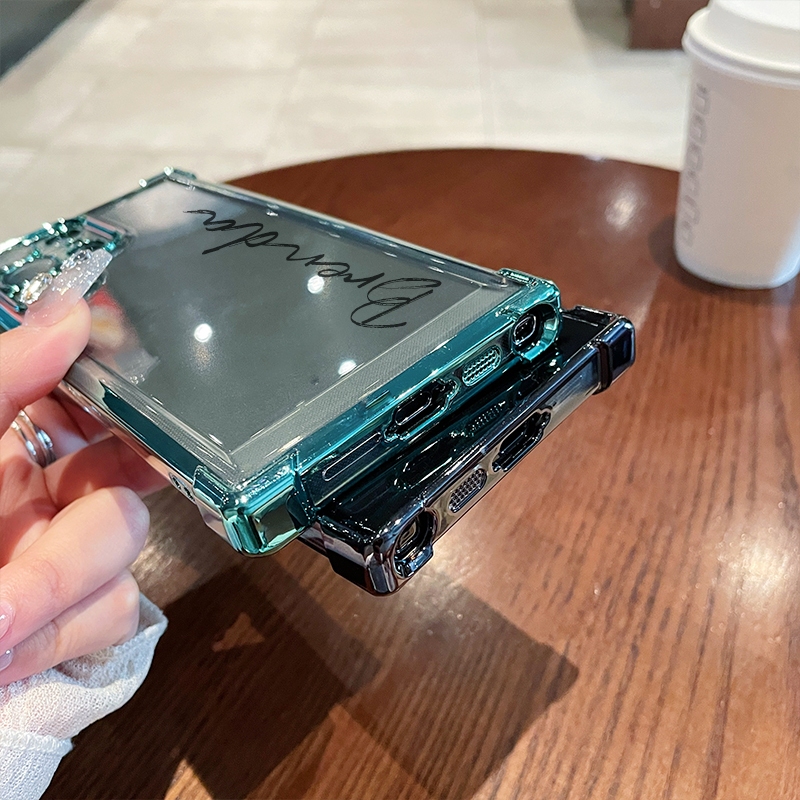 Customized Samsung Casual Vertical Name Ultra Transparent Phone Case (2 Free Shipping)