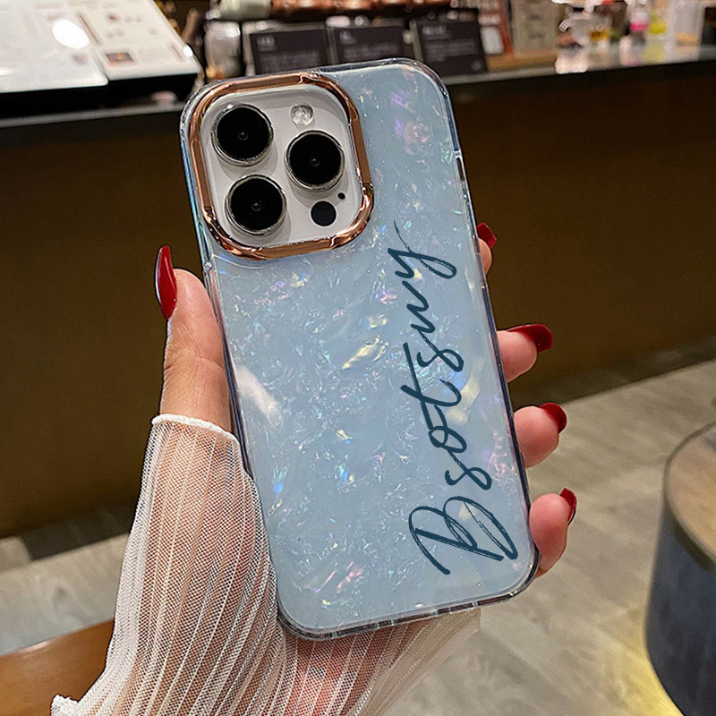 Personalized Textured design glitter phone case