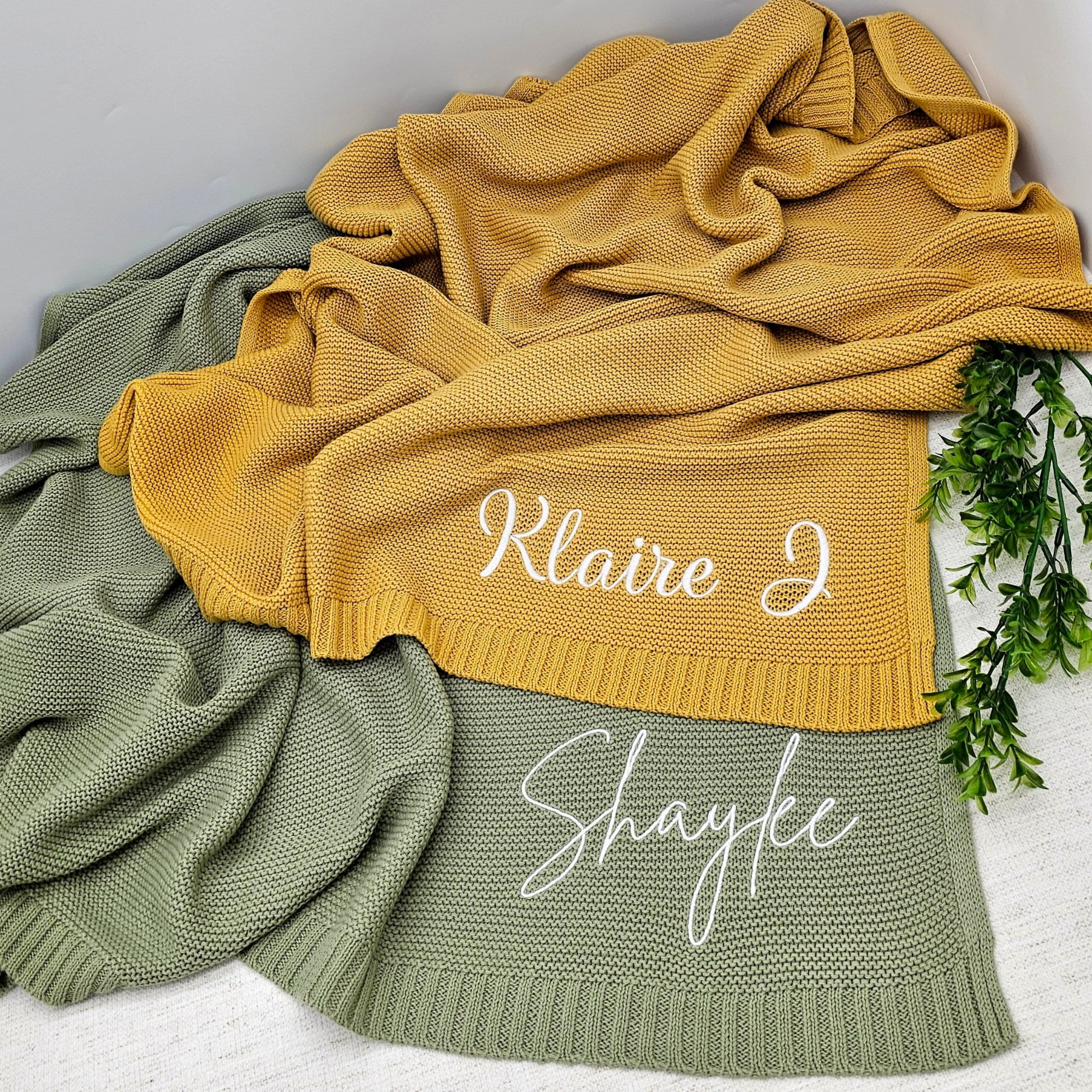 Personalized Embroidered Blanket for Kid Unique Gift