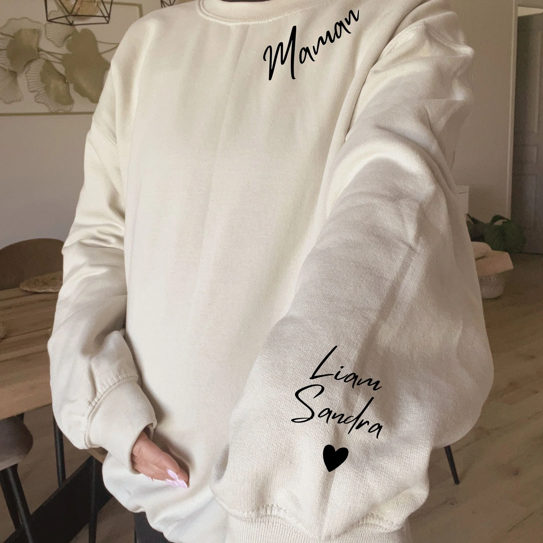 Personalized Sweatshirt With Children's Names