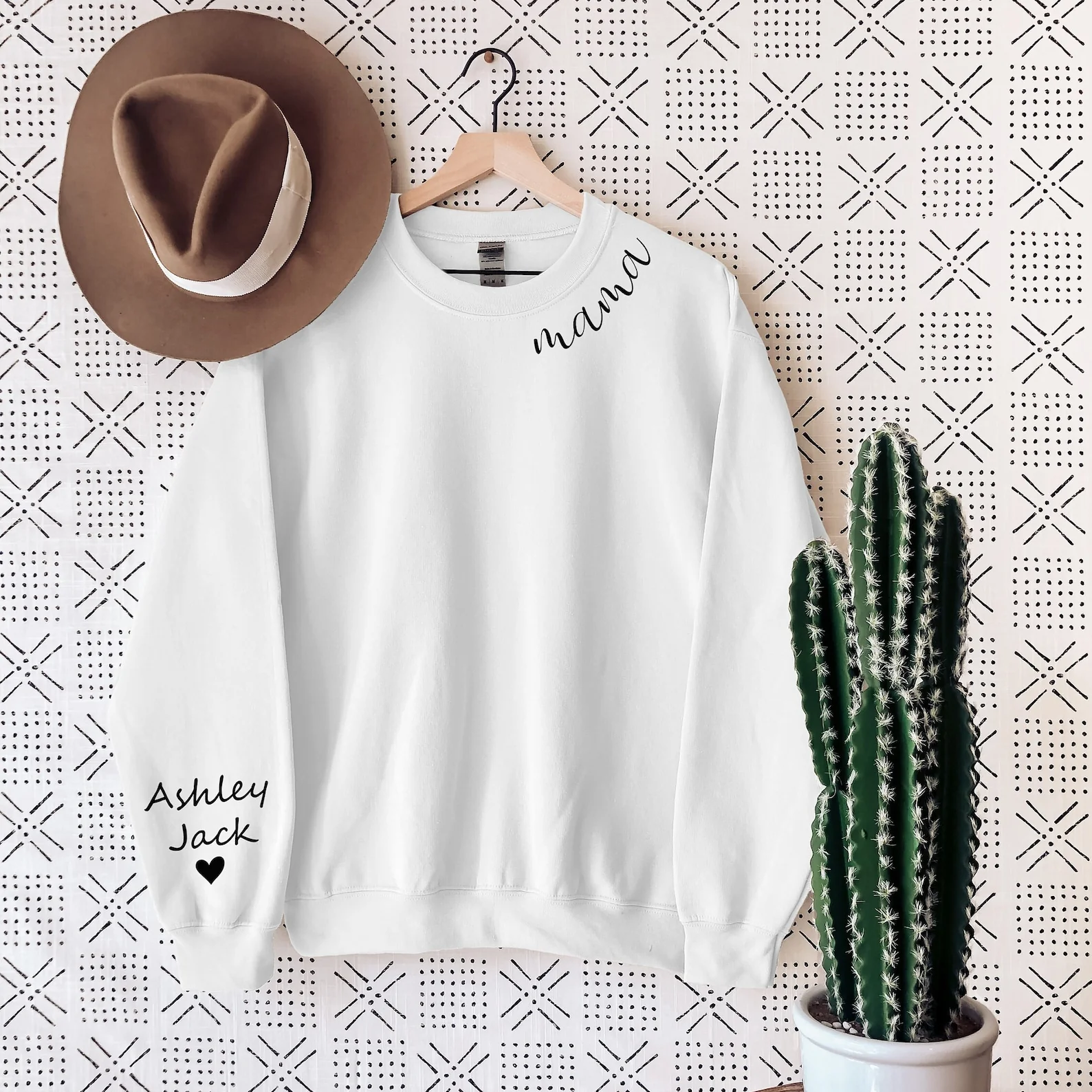 Personalized Sweatshirt With Children's Names