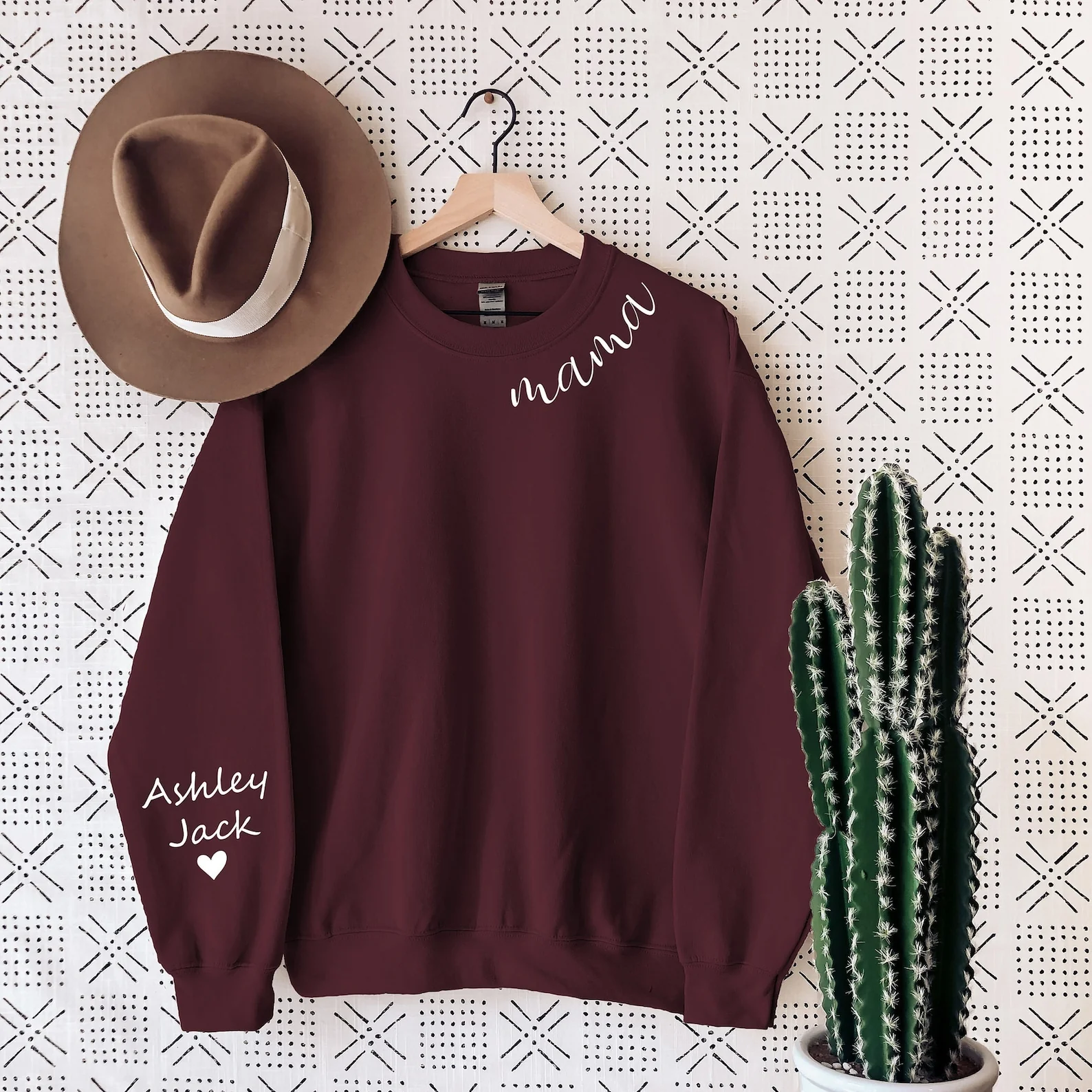 Personalized Sweatshirt With Children's Names