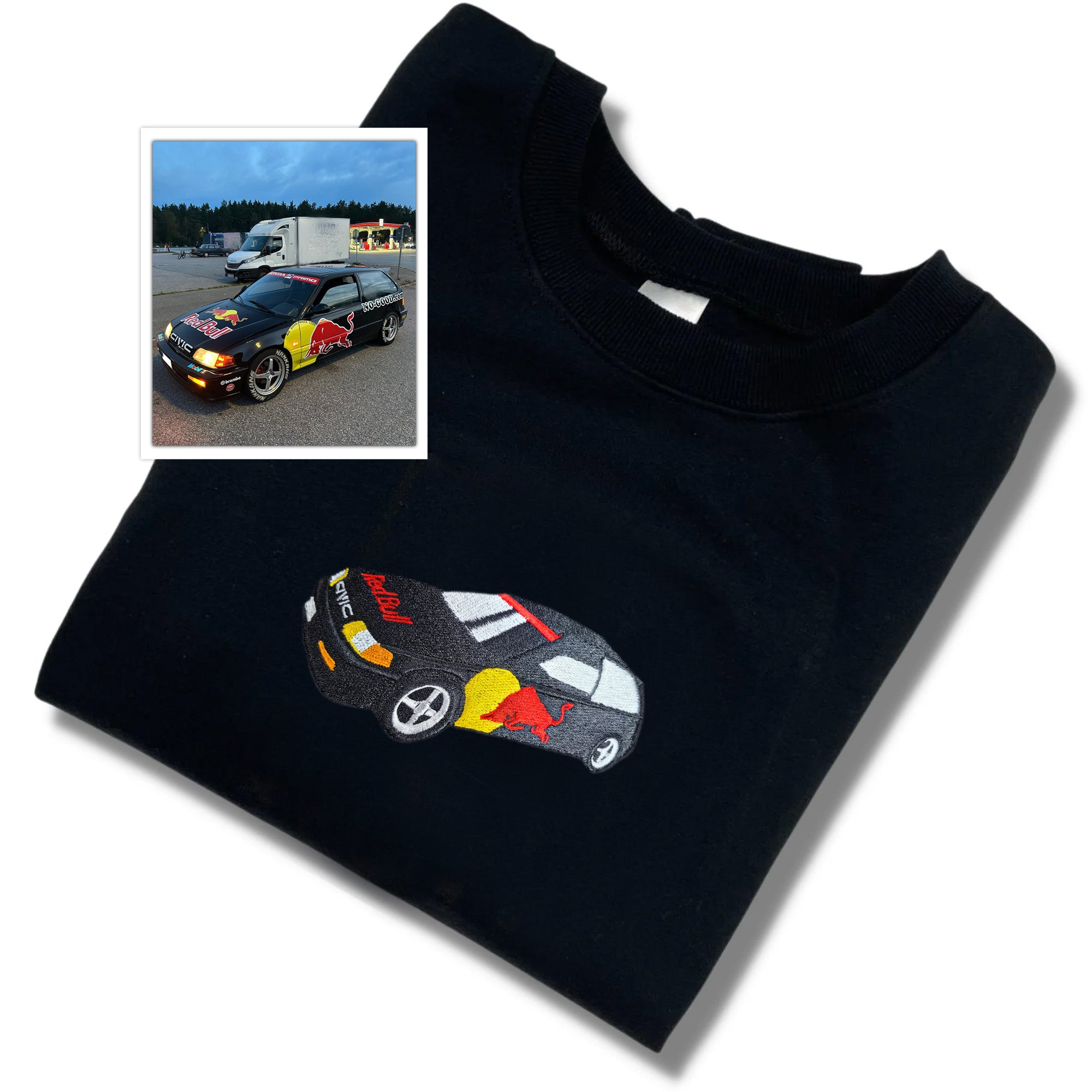 Customized Car Embroidered Hoodies, Car Enthusiast Gifts