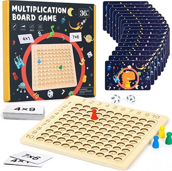 💥 48% - Wooden Multiplication Board Game - BUY 2 FREE SHIPPING!
