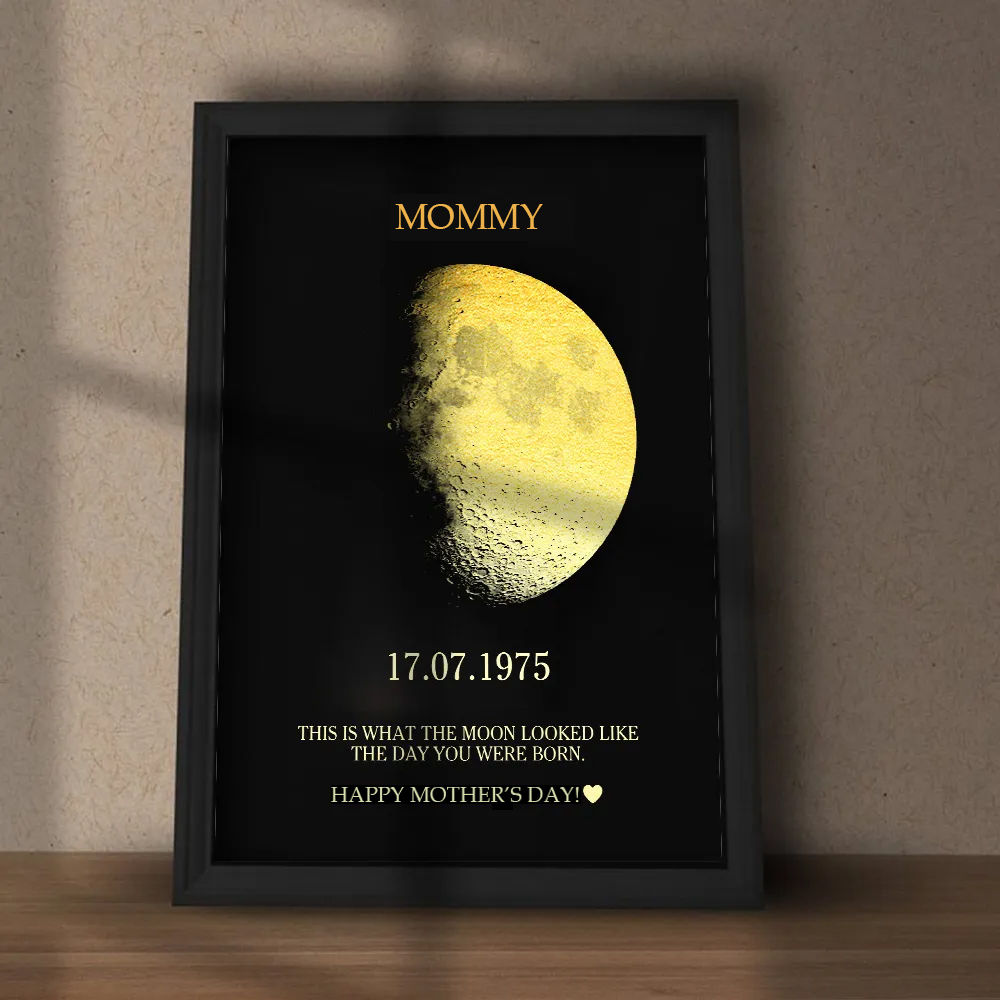 Custom Art Real Moon Phase