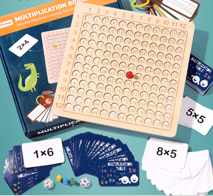 💥 48% - Wooden Multiplication Board Game - BUY 2 FREE SHIPPING!