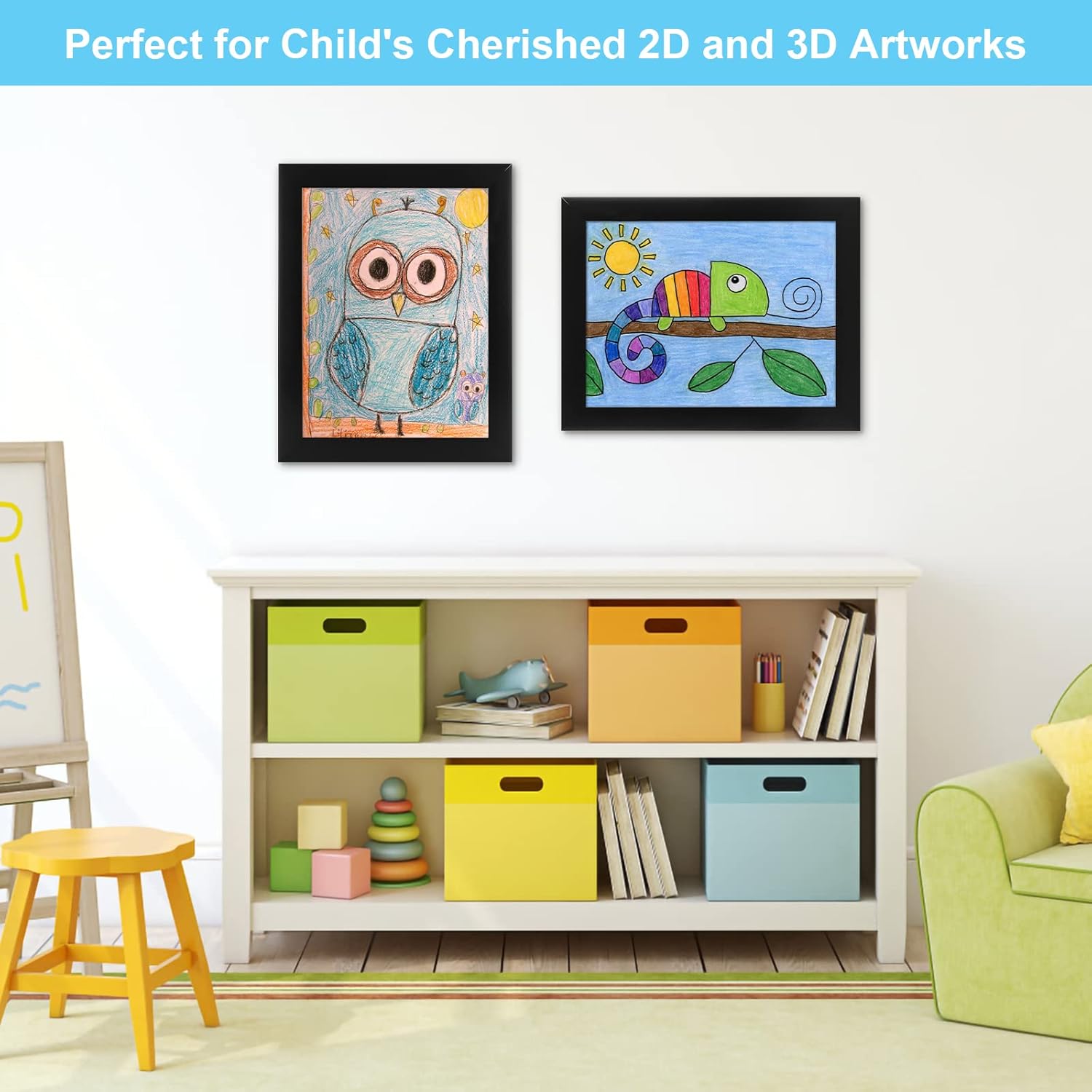 Kids Frames, 8.5x11 Front Opening Kids Artwork Frames