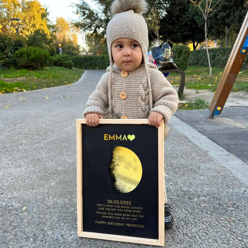 Custom Art Real Moon Phase