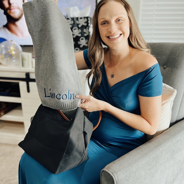 Personalized Embroidered Blanket for Kid Unique Gift