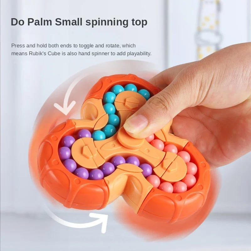 🎁2024 New Year Hot Sale🎁🚨New product🚨 2 in 1 Rubik's Cube / Magic Bean Gyro