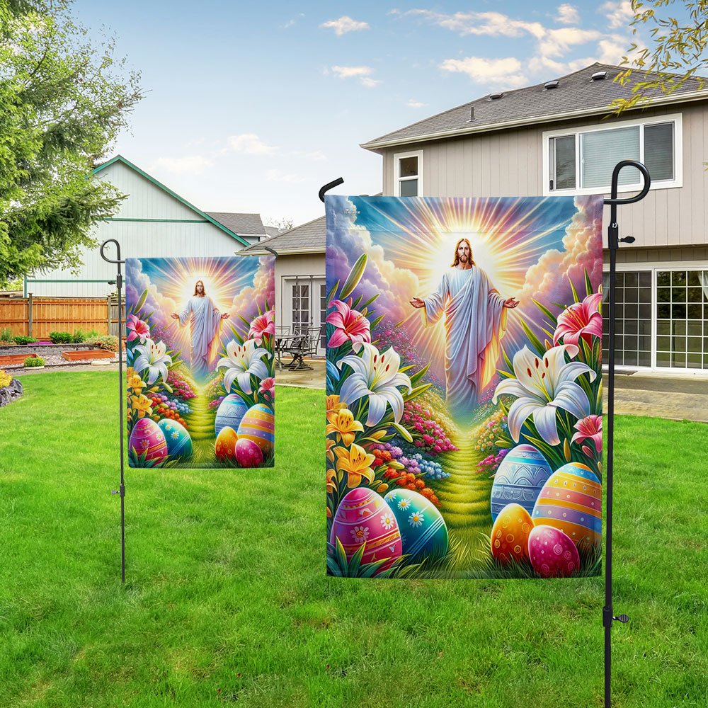 He Is Risen Easter Jesus Flag TQN2350F