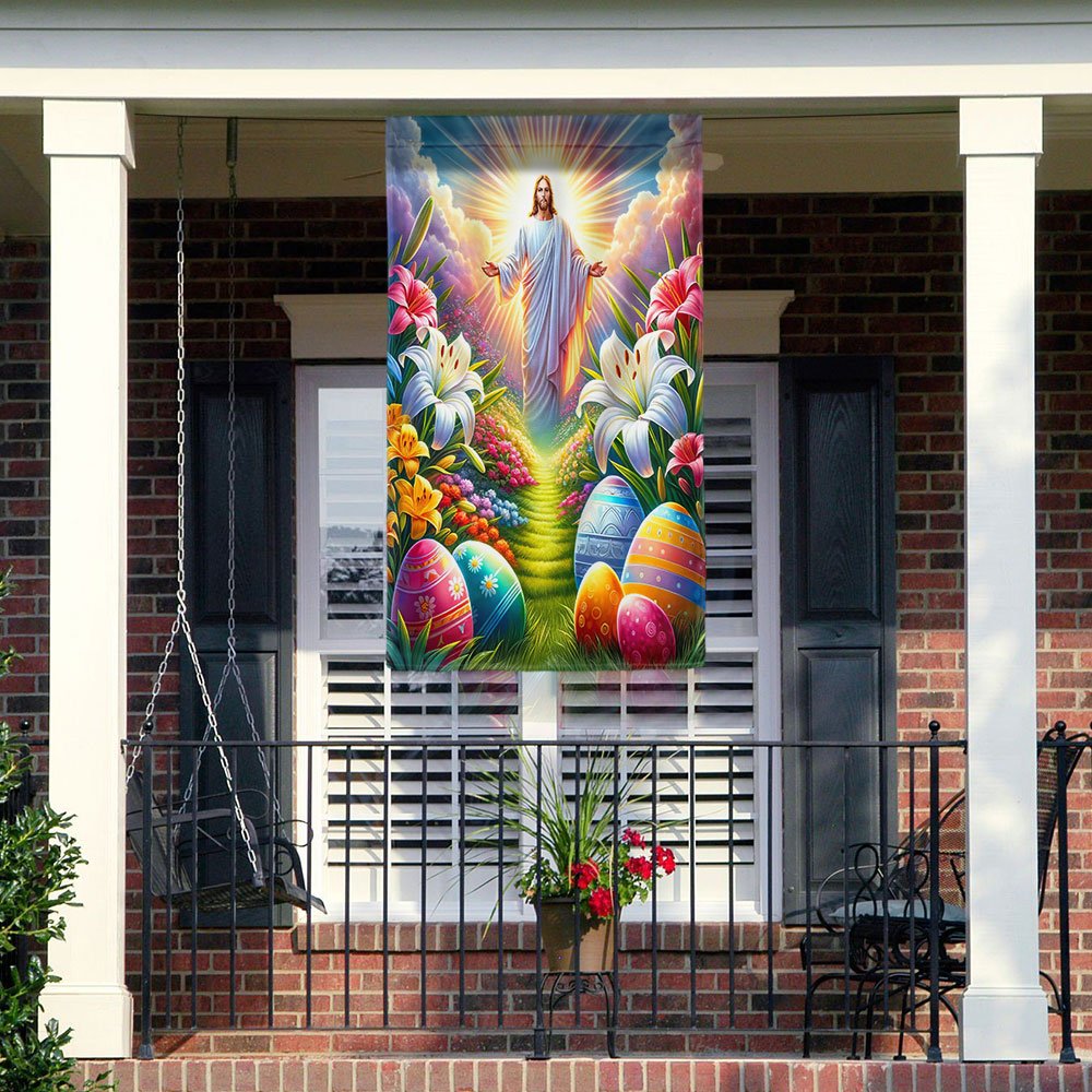 He Is Risen Easter Jesus Flag TQN2350F
