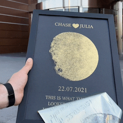 Custom Art Real Moon Phase