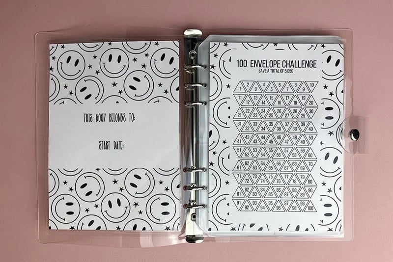(Last Day Promotion 48% OFF)  ✉️100 Envelope Challenge Binder | Easy And fun Way To Save $5,050