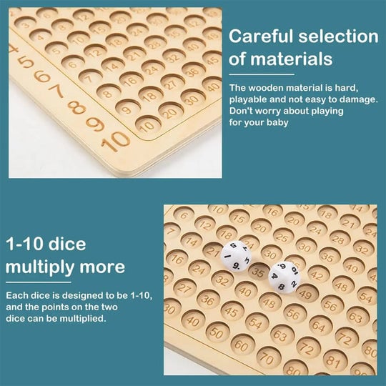 💥 48% - Wooden Multiplication Board Game - BUY 2 FREE SHIPPING!