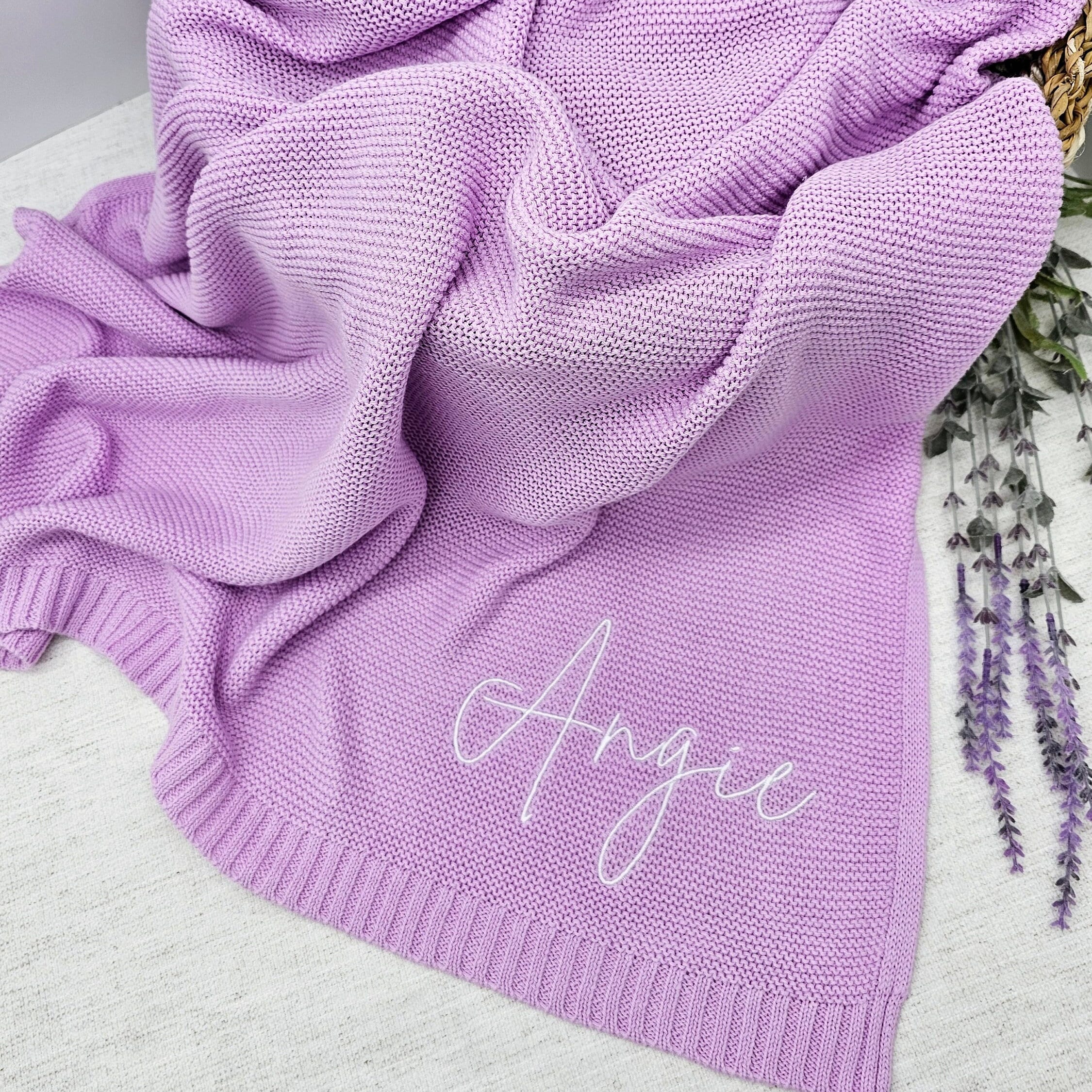 Personalized Embroidered Blanket for Kid Unique Gift