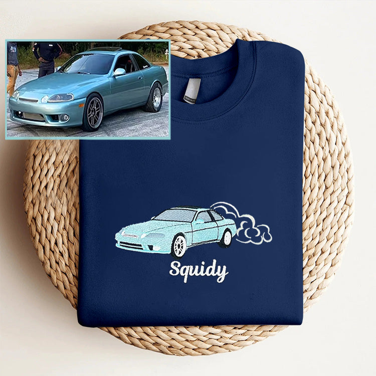 Customized Car Embroidered Hoodies, Car Enthusiast Gifts