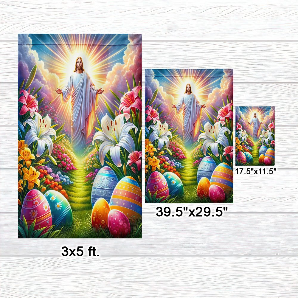He Is Risen Easter Jesus Flag TQN2350F