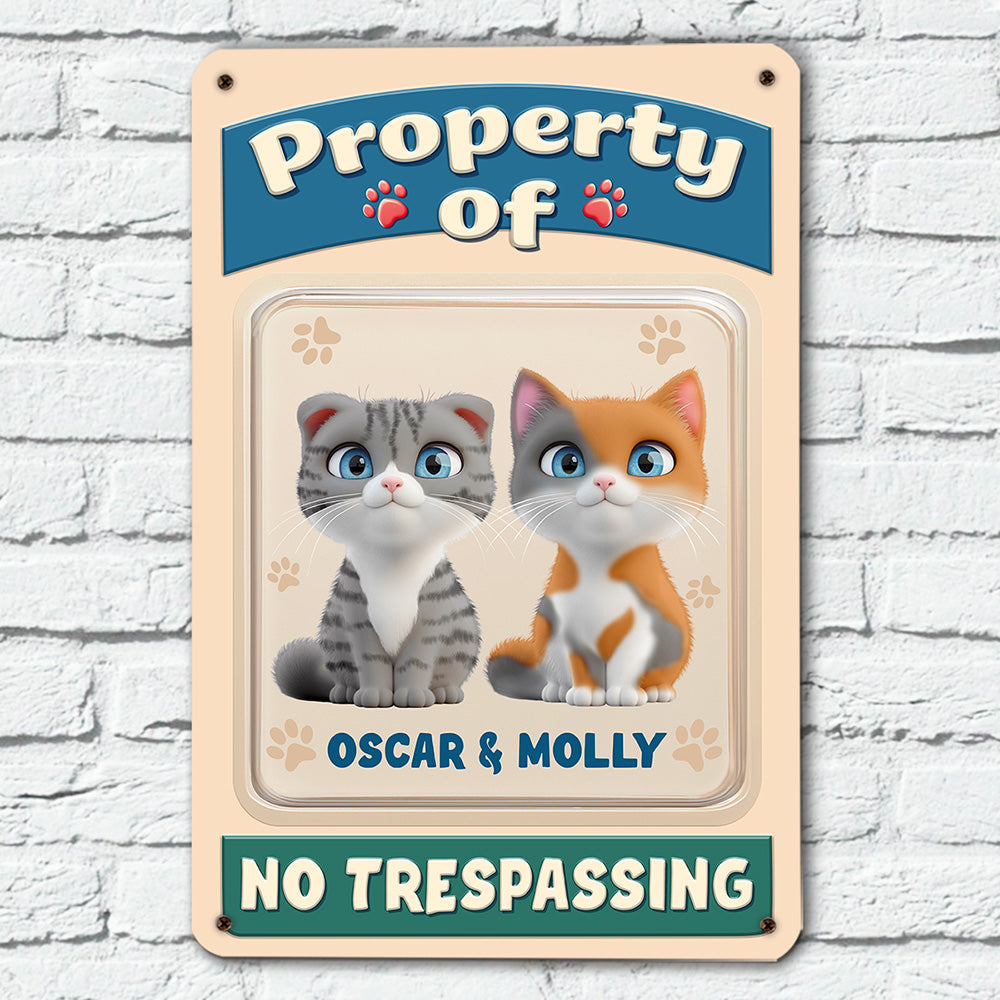 This Is My Property -  3D Effect Metal Sign