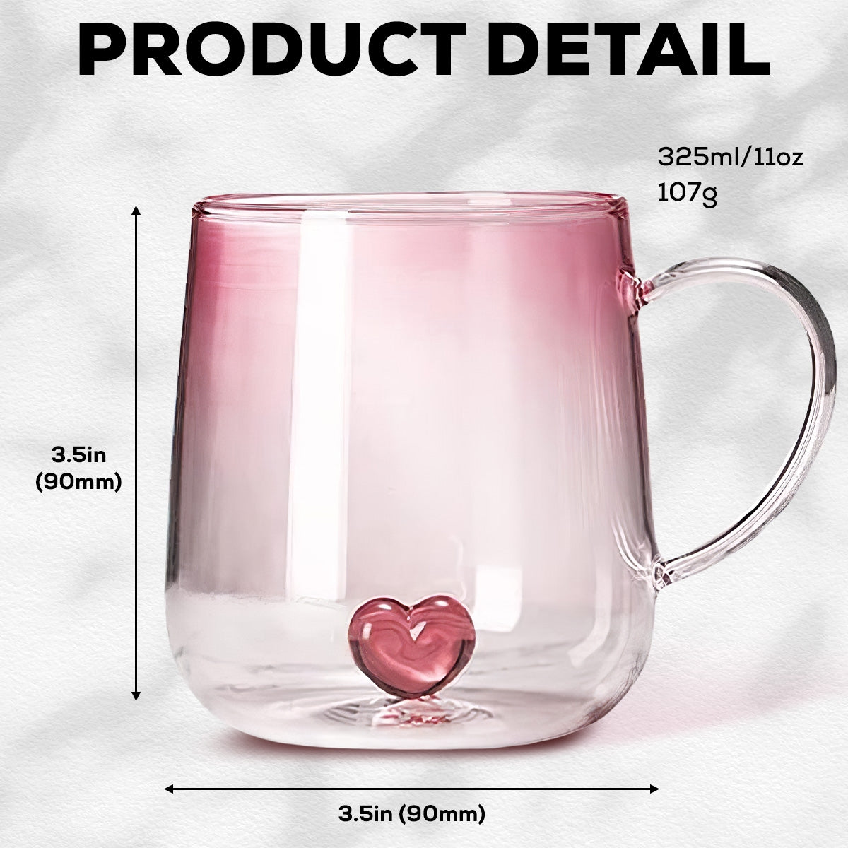 Purfect Mom -  Pink Gradient Glass Mug