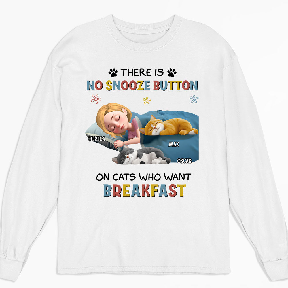 Cats Want Breakfast -  Long Sleeve T-Shirt