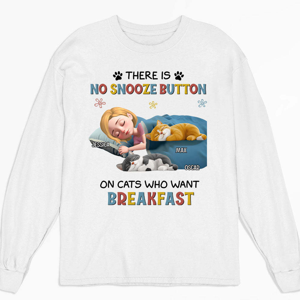 Cats Want Breakfast -  Long Sleeve T-Shirt