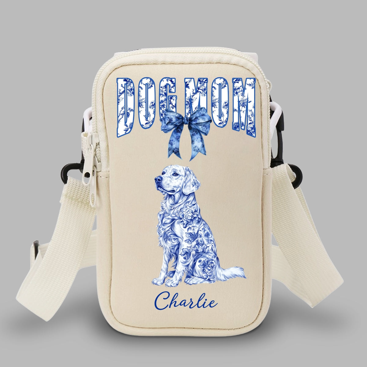 The Dog Mom -  Water Bottle Carrier Bag