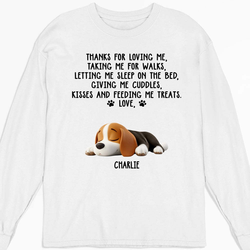 Thank You For Loving Me -  Long Sleeve T-Shirt