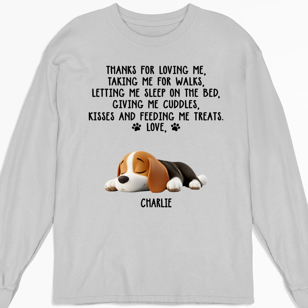 Thank You For Loving Me -  Long Sleeve T-Shirt