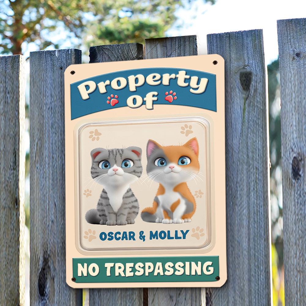 This Is My Property -  3D Effect Metal Sign