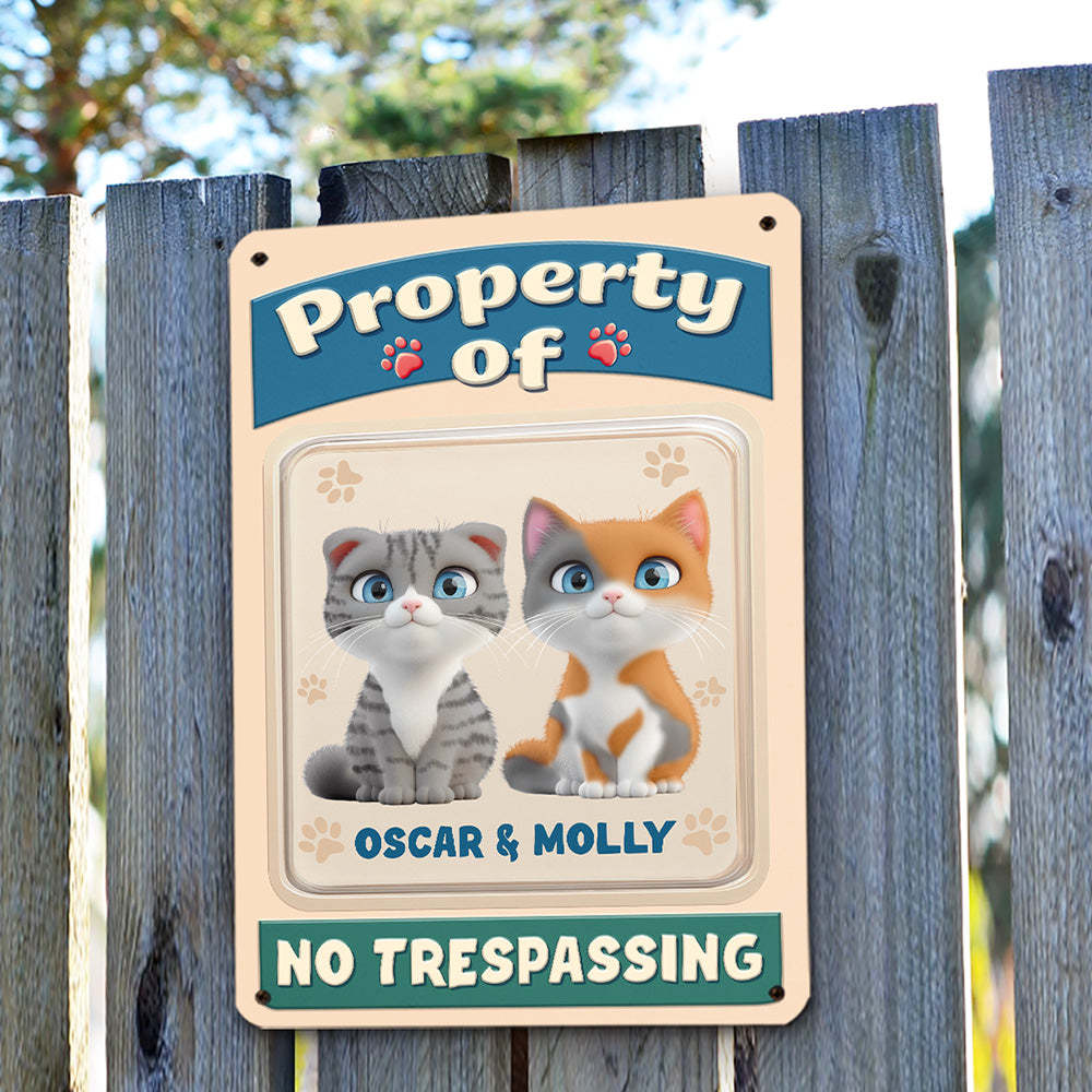 This Is My Property -  3D Effect Metal Sign