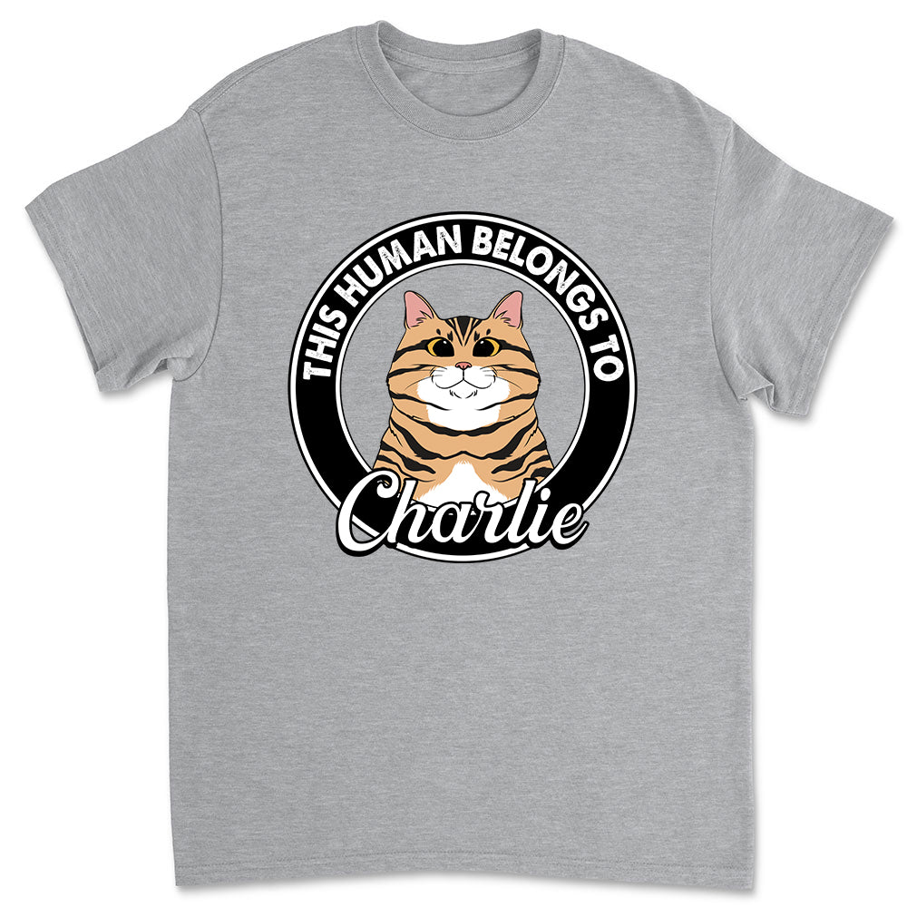 Human Belongs Cat - Unisex T-shirt