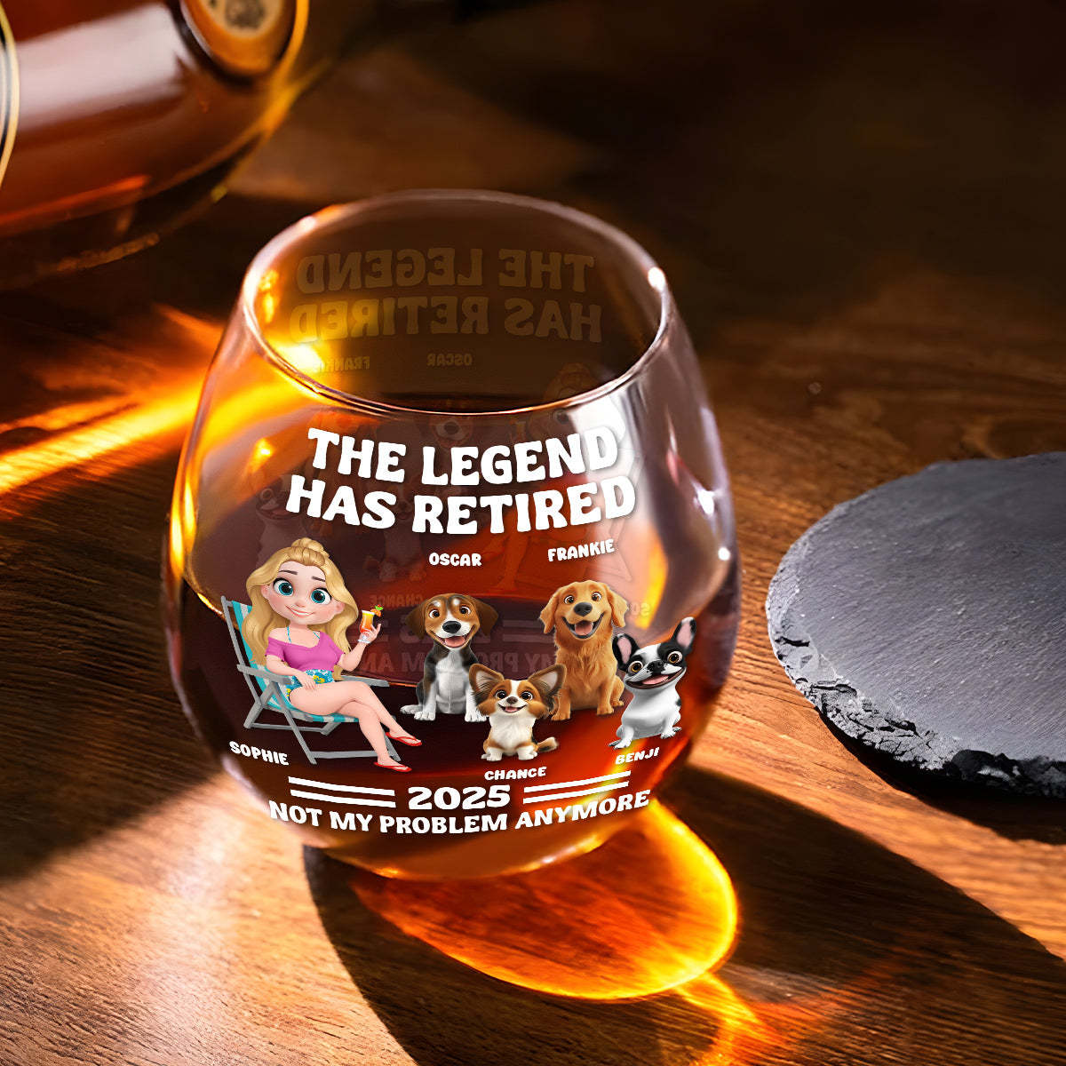 Not My Problem - Wine Glass