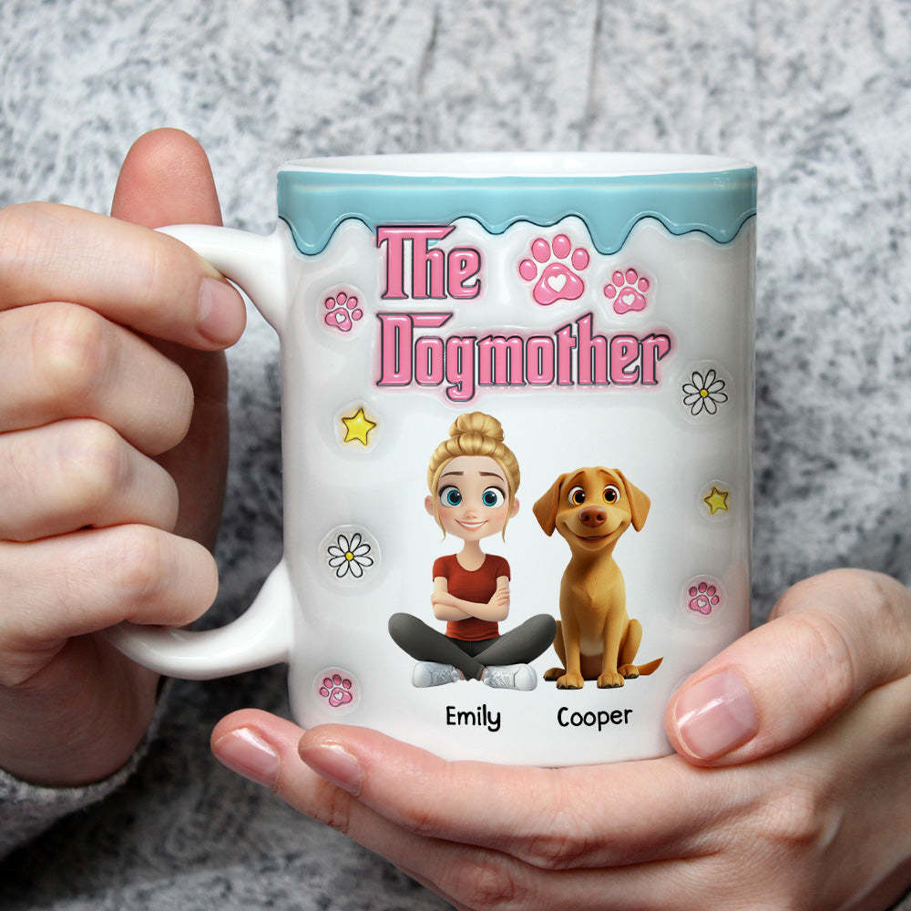 Professional Dog Mother -  3D Inflated Effect Mug