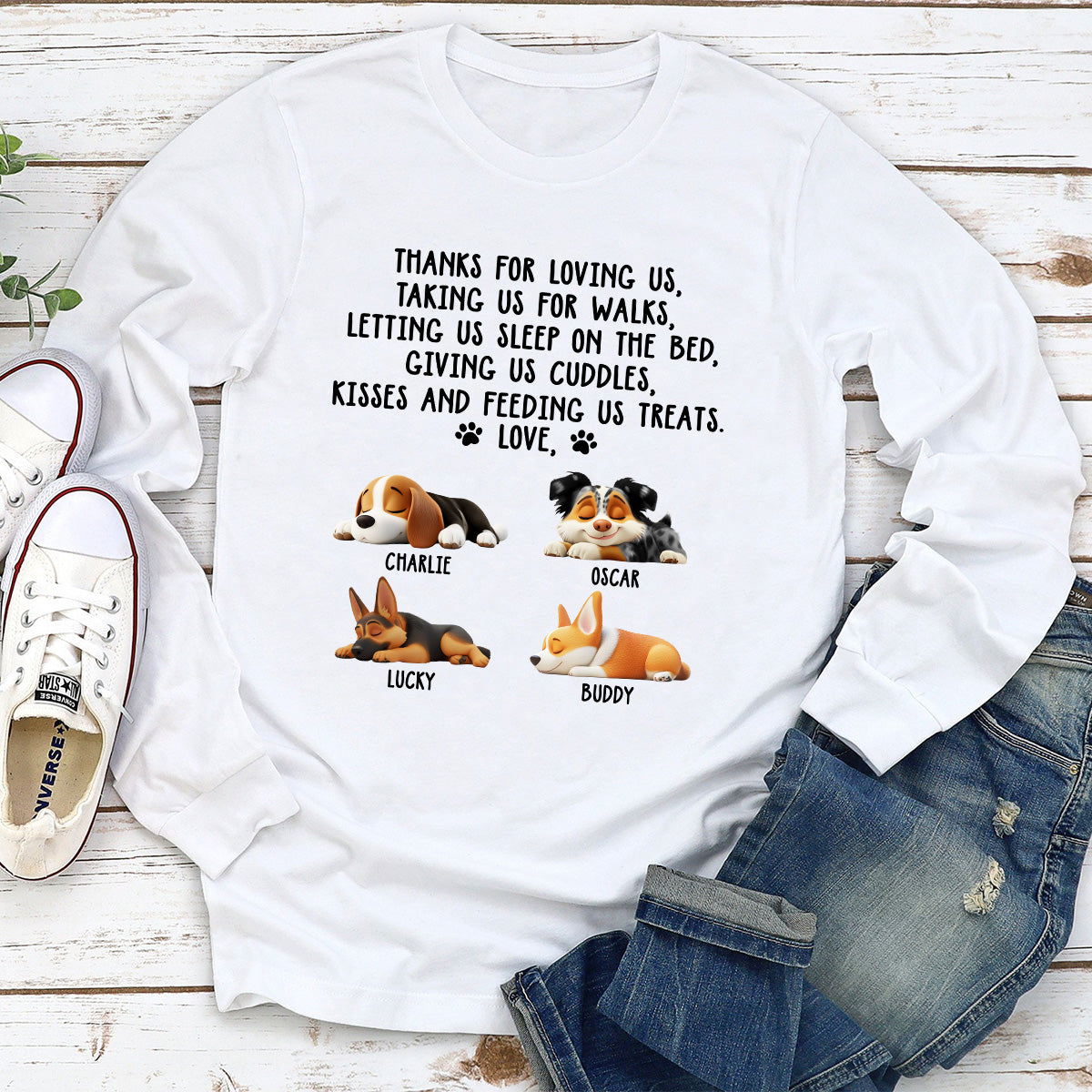 Thank You For Loving Me -  Long Sleeve T-Shirt