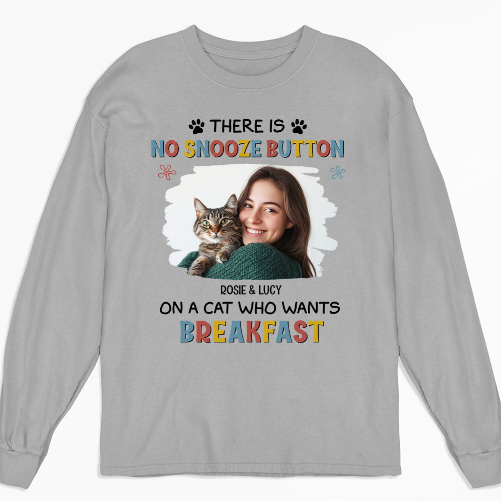 Cats Want Breakfast Photo -  Long Sleeve T-Shirt