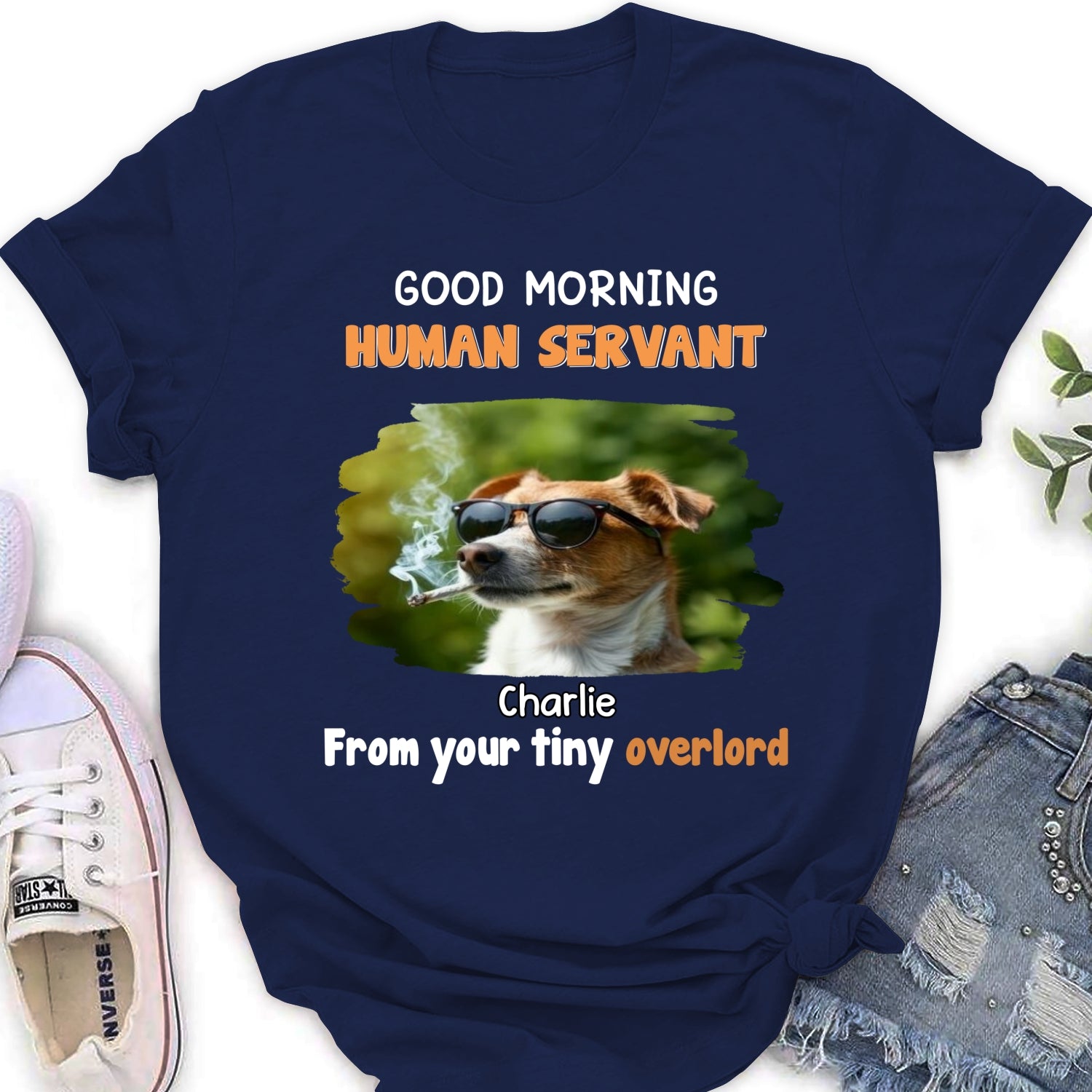 Dog Overlord And Human Servant Ver 2 Photo -  Women's T-Shirt