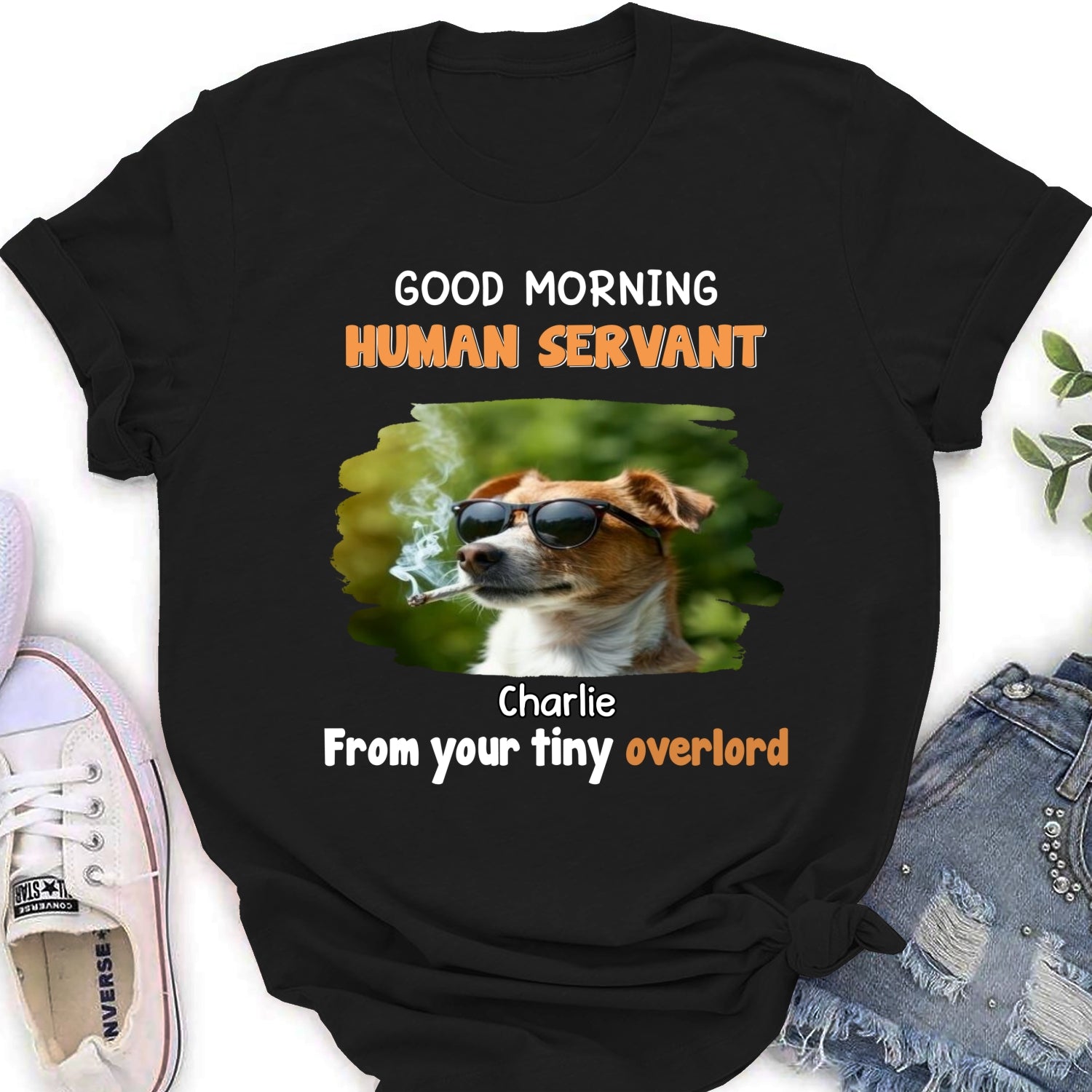 Dog Overlord And Human Servant Ver 2 Photo -  Women's T-Shirt