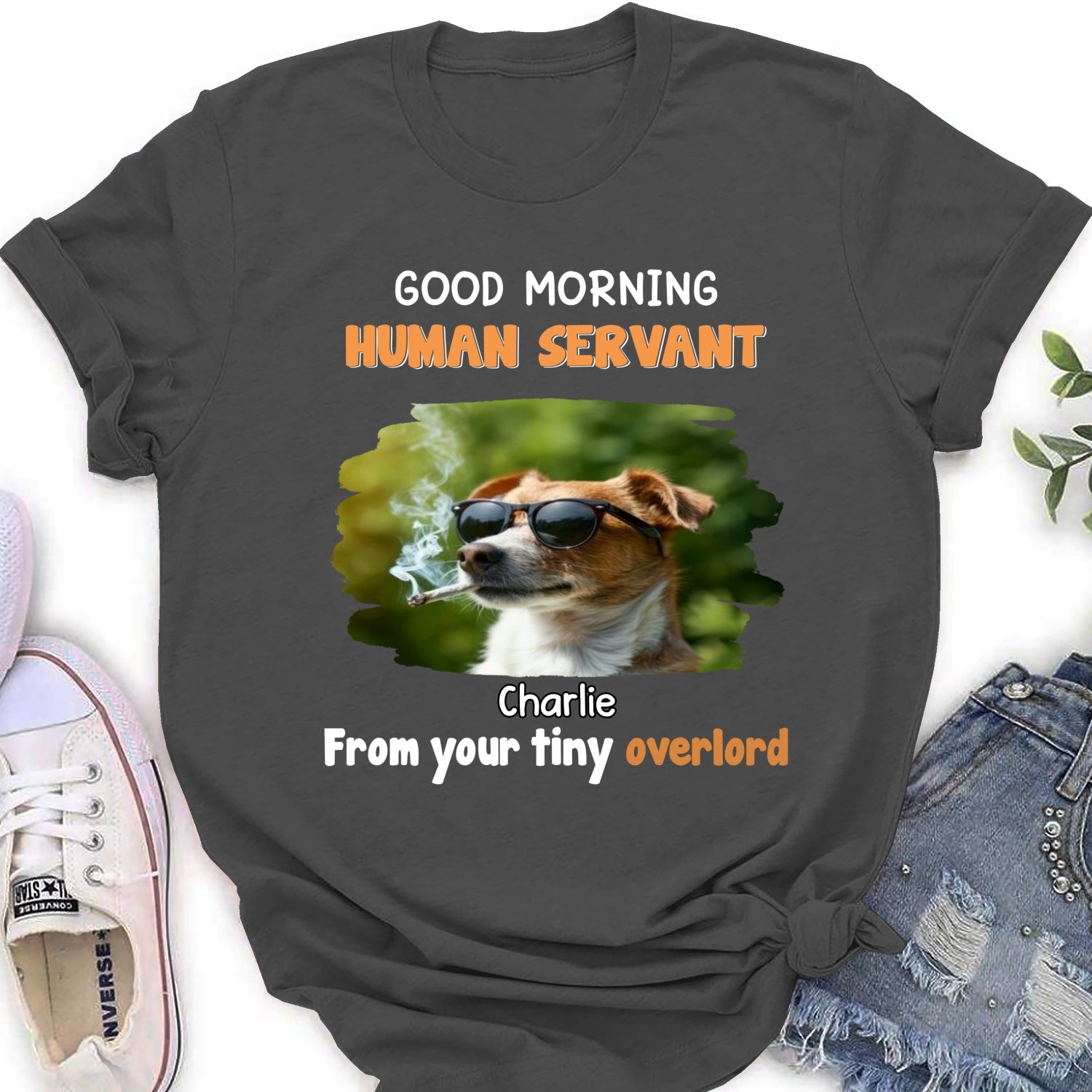 Dog Overlord And Human Servant Ver 2 Photo -  Women's T-Shirt