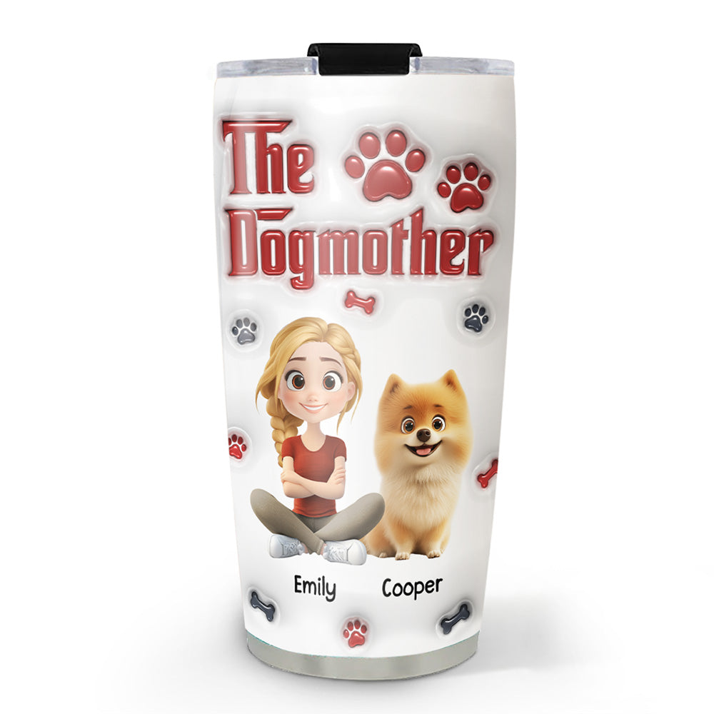 Cool Dog Mother -  3D Inflated Effect Tumbler