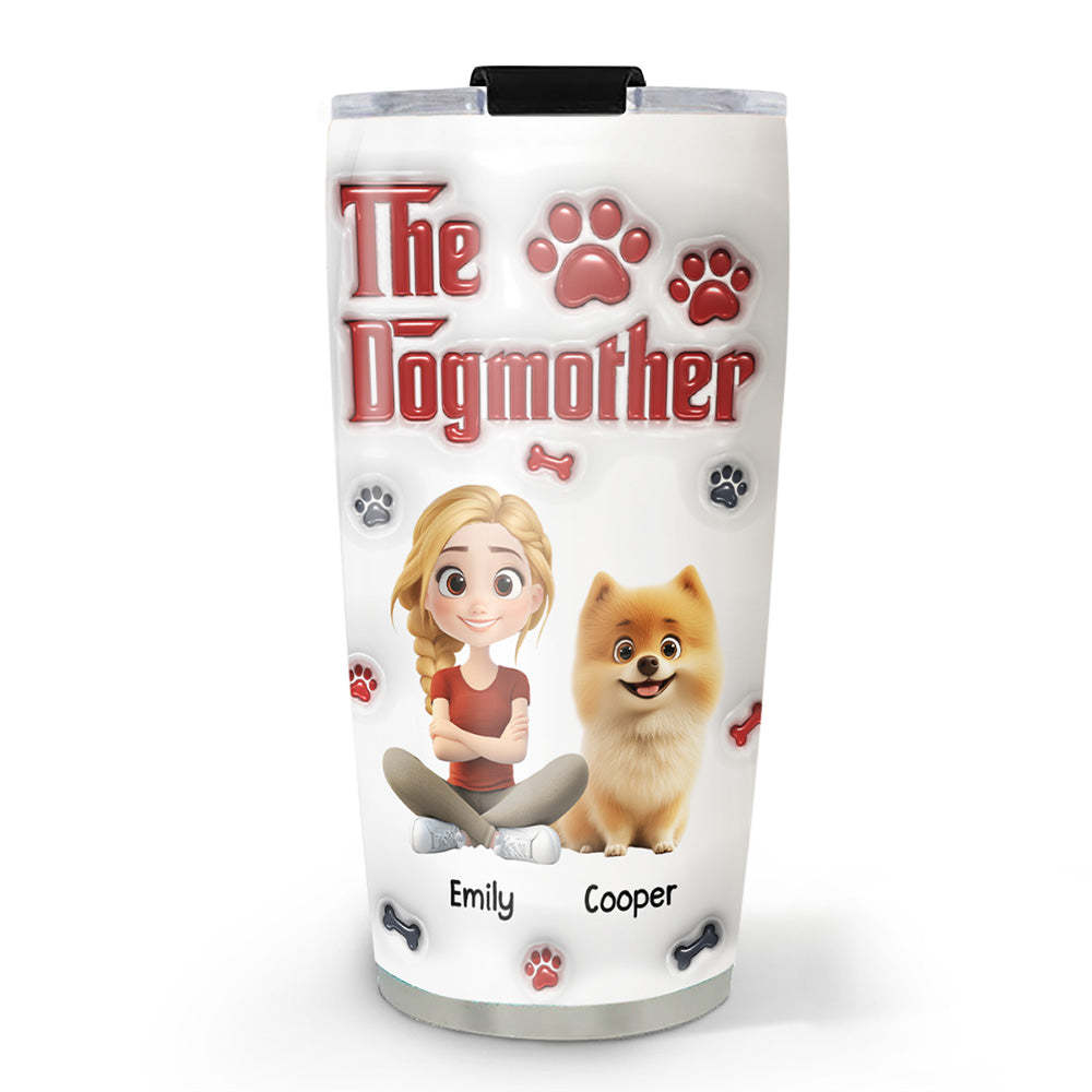 Cool Dog Mother -  3D Inflated Effect Tumbler