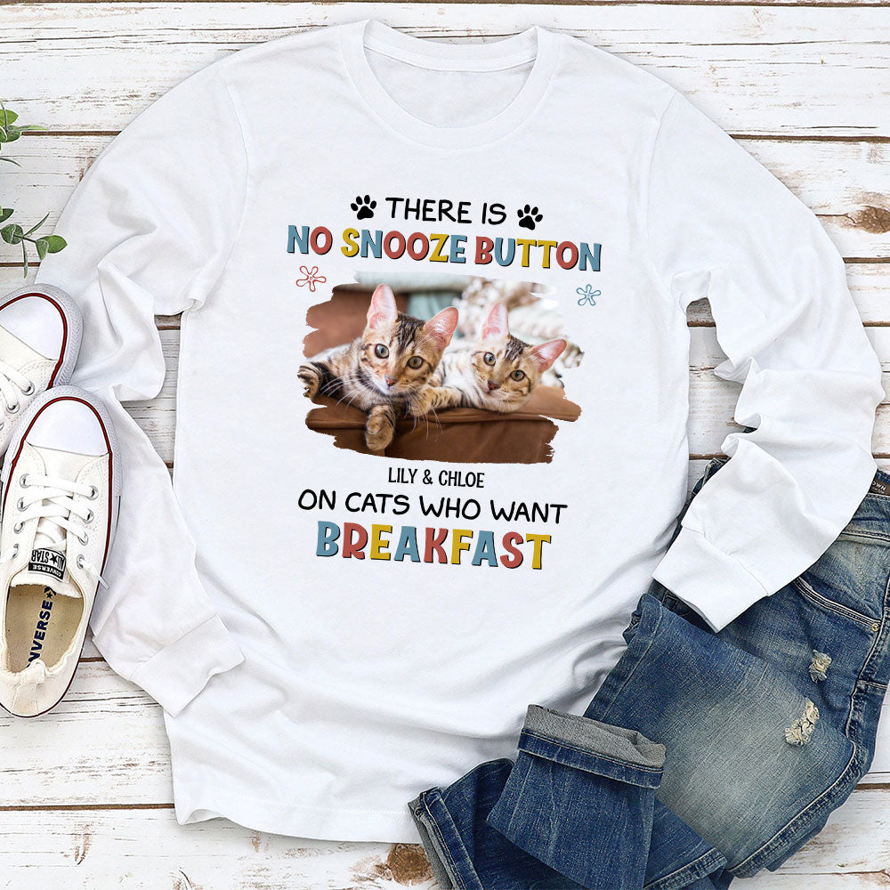 Cats Want Breakfast Photo -  Long Sleeve T-Shirt