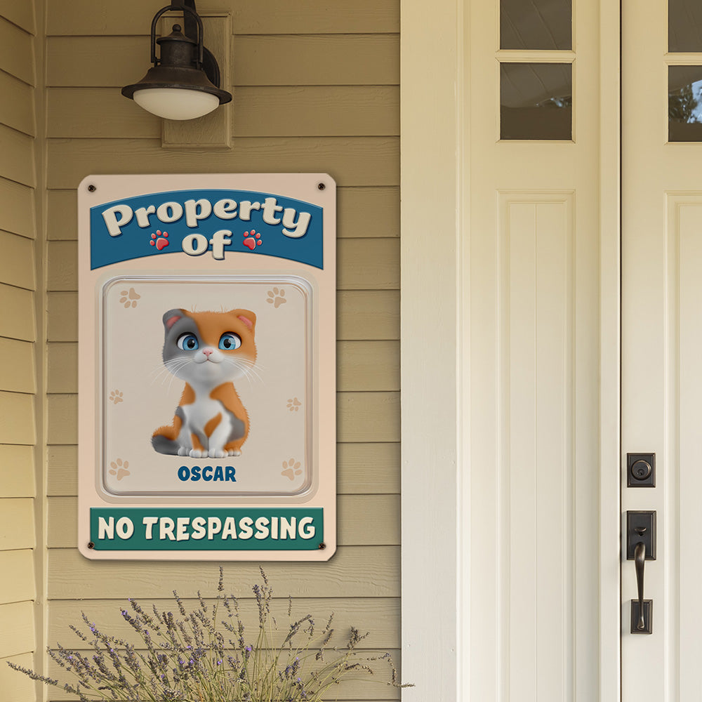 This Is My Property -  3D Effect Metal Sign